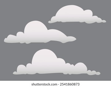 Different clouds vector arts EPS high quality