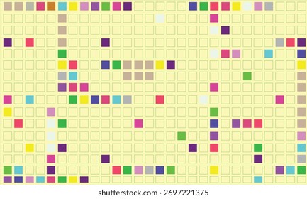 DIFERENTE COLEÇÃO DE QUADRADOS COLORIDOS