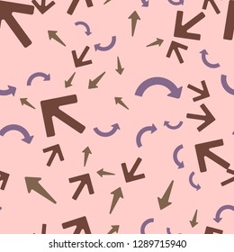 Different color arrows. Seamless vector EPS 10 pattern
