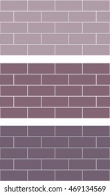 Different color brick textures collection