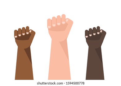 different color holding first up hand illustration vector,republic day,independence day