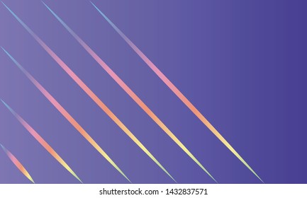 Different color lines on the purple background. Vector design
