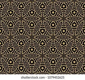 Different color seamless retro lace pattern with floral decoration illustration.