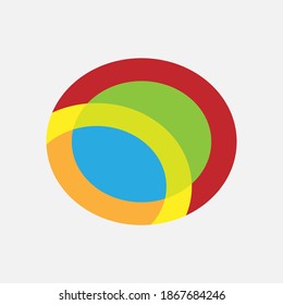 Different color shape logo design