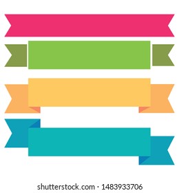 Different color shopping tags vector clipart isolated on white. ready for a text