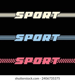 Different color sport checkered flags and lines for racing competitions and rally banners