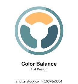 different color tones Flat icon
