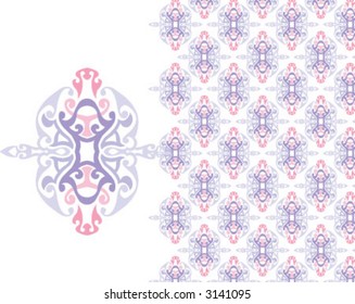 Different color wallpaper pattern