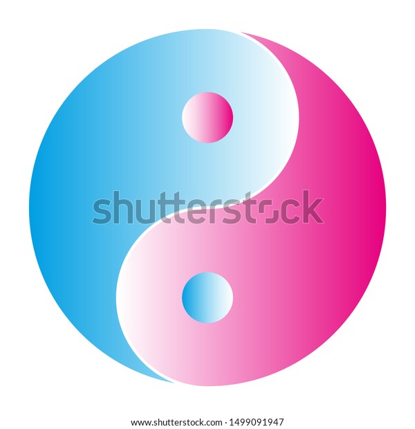 yin and yang symbol a color