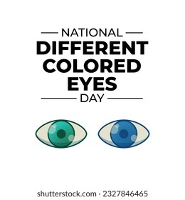 different colored eyes design template for celebration. different colored eyes vector illustration. eye vector design.