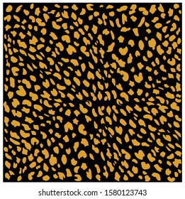 Different colored leopard fur pattern design, pardus and panthera vector illustration background.