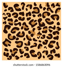 Different colored leopard fur pattern design, pardus and panthera vector illustration background.