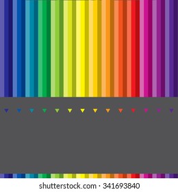 different colored pens - vector illustration