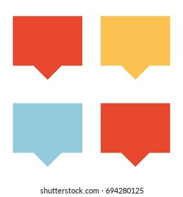 Different colored talk clouds