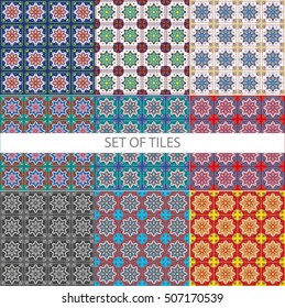 DIFFERENT COLORED TILES