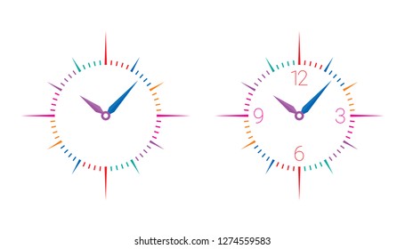 different colored two hours set