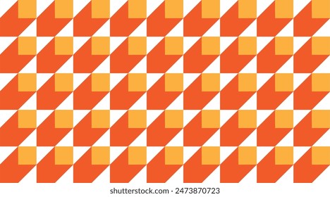 Different colored Vector Illusion Abstract Shapes. Cartoon style. Flat design. All elements are isolated. Square Poster, vintage, advertising, commercial