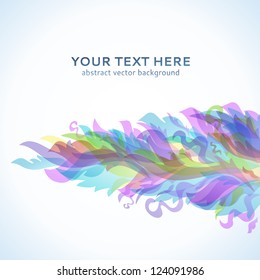Different colorful fire flames on a white background. Vector illustration for your cool design. Fiery picture of different color waves and curves. Easy to edit and color change.
