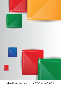Diferentes Formas geométricas coloridas del rectángulo de fondo. Fondos y texturas, Elementos de Diseño gráfico en color