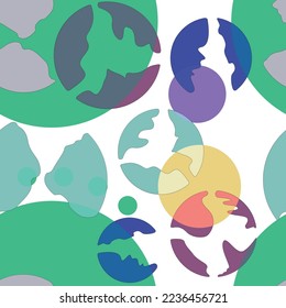 different colors abstract pattern grunge circles