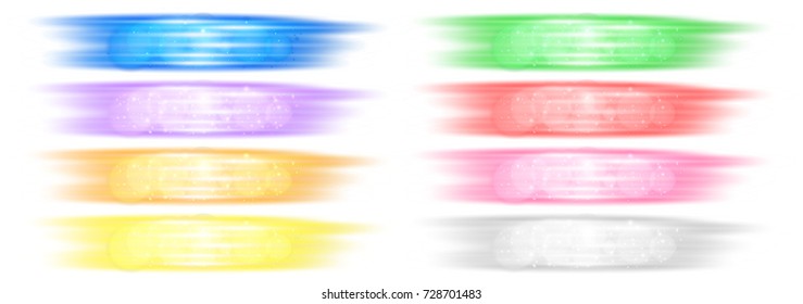 Unterschiedliche Farben der Pinselstriche