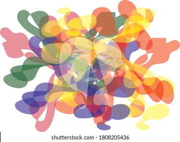 Different colors design with man and background