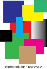 Different colors in the four channels.