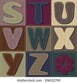 different colors letters scrapbook part 3