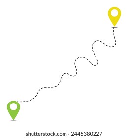 different colors of map pointer icons with soft shadows in a flat style. Vector collection of markers in different colors. Specifies location point of objects on the maps or charts.