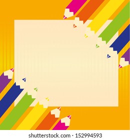 different colors on abstract paper background