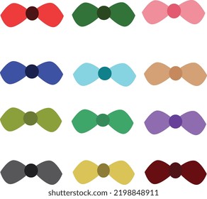 Different colors ribbon for designer