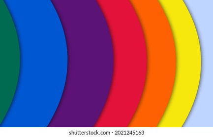 Different colors and different shapes of circles
