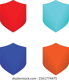 Different Colour Vector Shield Badges
