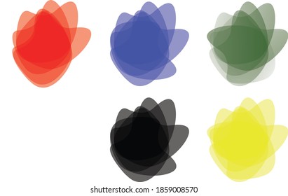 Different Colourful Abstract Blobs shapes.