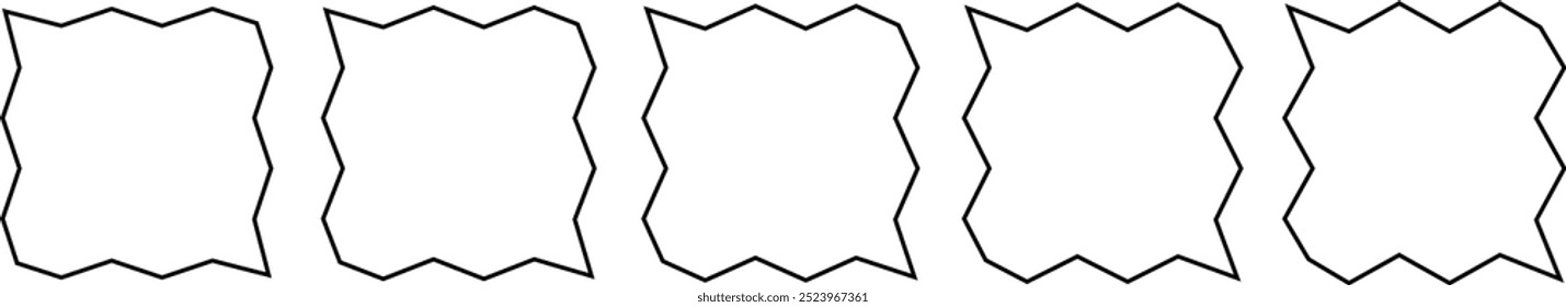 Different combinations of the geometric shape rectangle are in sets