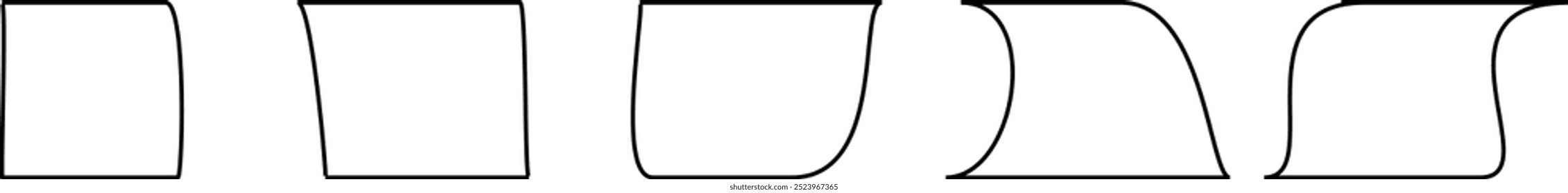 Different combinations of the geometric shape rectangle are in sets