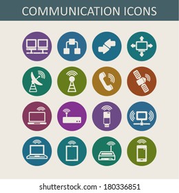 different communication icons 
