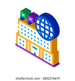 different countries to visit icon vector. isometric different countries to visit sign. color isolated symbol illustration