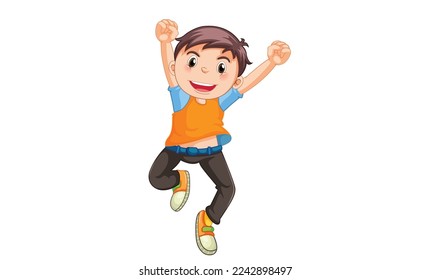 different cute cartoon character with smiling face