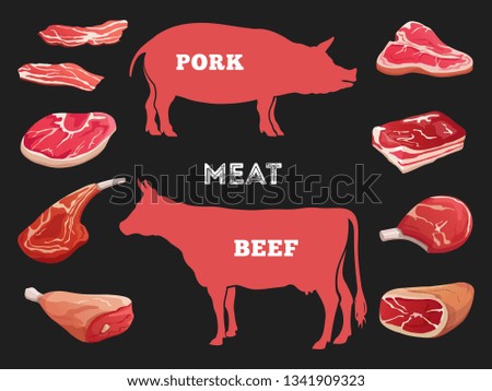 Similar – Image, Stock Photo cow Nutrition Eating