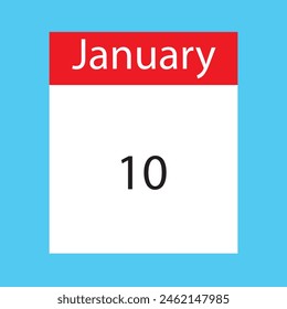 different dates of January month