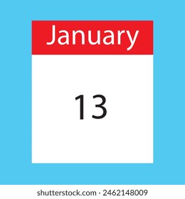 Verschiedene Daten des Monats Januar