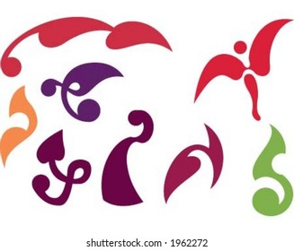 Different decorative elements