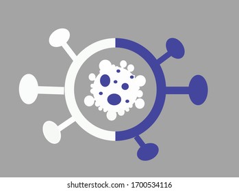 different design of corona virus 