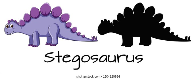 Different design of dinosaur set illustration