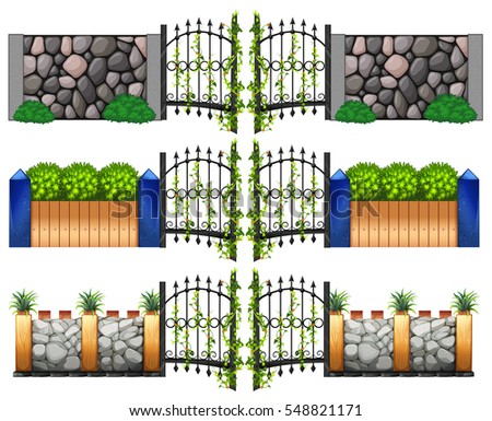 Similar – Image, Stock Photo Stone wall with metal grid