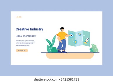 Diferentes diseñadores. Personas creativas haciendo diferentes trabajos como cantar, diseñar moda, hacer ollas, escribir contenido, dibujar, etc. Símbolo de logotipo creativo para empresas industriales.