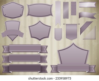 Different designs of banner and template