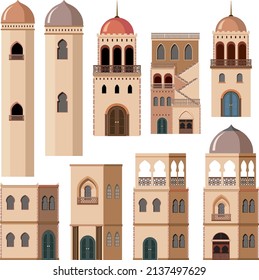 Unterschiedliche Designs der Gebäudegrafik