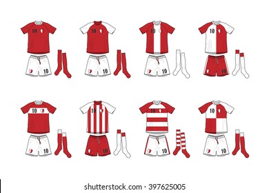 Different Designs of Soccer Kits